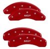 MGP 4 Caliper Covers Engraved Front & Rear MGP Red Finish Silver Characters 2019 Toyota CH-R thumbnail 6