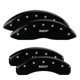 MGP 4 Caliper Covers Engraved Front & Rear MGP Black Finish Silver Char 2019 Nissan Armada thumbnail 1