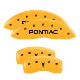 MGP 4 Caliper Covers Engraved Front & Rear MGP Yellow Finish Black Char 2002 Pontiac Firebird thumbnail 8