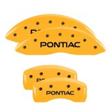 MGP 4 Caliper Covers Engraved Front Pontiac Rear Arrow Yellow Finish Blk Char 2001 Pontiac Firebird thumbnail 5