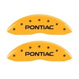 MGP 4 Caliper Covers Engraved Front Pontiac Rear Arrow Yellow Finish Blk Char 2001 Pontiac Firebird thumbnail 7