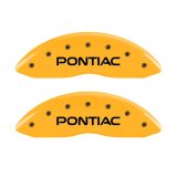 MGP 4 Caliper Covers Engraved Front & Rear Pontiac Yellow Finish Black Char 2001 Pontiac Firebird thumbnail 1