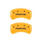 MGP 4 Caliper Covers Engraved Front & Rear Pontiac Yellow Finish Black Char 2001 Pontiac Firebird thumbnail 2