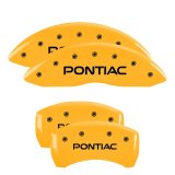 MGP 4 Caliper Covers Engraved Front & Rear Pontiac Yellow Finish Black Char 2001 Pontiac Firebird thumbnail 5