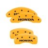 MGP 4 Caliper Covers Engraved Front & Rear Honda Yellow Finish Black Char 1998 Honda Prelude thumbnail 8