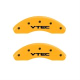 MGP 4 Caliper Covers Engraved Front & Rear Vtech Yellow Finish Black Char 1998 Honda Prelude thumbnail 1
