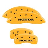 MGP 4 Caliper Covers Engraved Front & Rear Vtech Yellow Finish Black Char 1998 Honda Prelude thumbnail 6