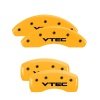 MGP 4 Caliper Covers Engraved Front & Rear Vtech Yellow Finish Black Char 1998 Honda Prelude thumbnail 8