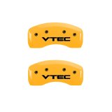 MGP 4 Caliper Covers Engraved Front & Rear Vtech Yellow Finish Black Char 1998 Honda Prelude thumbnail 9