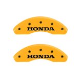 MGP 4 Caliper Covers Engraved Front Honda Rear H Logo Yellow Finish Black Char 2002 Honda Civic thumbnail 7