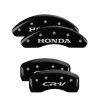 MGP 4 Caliper Covers Engraved Front Honda Rear CR-V Black Finish Silver Char 2018 Honda CR-V thumbnail 4