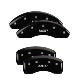 MGP 4 Caliper Covers Engraved Front & Rear MGP Black Finish Silver Char 2018 Honda Accord thumbnail 1