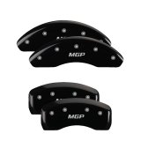 MGP 4 Caliper Covers Engraved Front & Rear MGP Black Finish Silver Char 2018 Honda Accord thumbnail 3