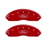 MGP 4 Caliper Covers Engraved Front & Rear MGP Red Finish Silver Characters 2018 Honda Accord thumbnail 1