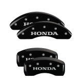 MGP 4 Caliper Covers Engraved Front & Rear Honda Black Finish Silver Char 2004 Honda CR-V thumbnail 1