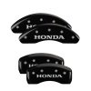 MGP 4 Caliper Covers Engraved Front & Rear Honda Black Finish Silver Char 2004 Honda CR-V thumbnail 4