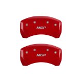 MGP 4 Caliper Covers Engraved Front & Rear MGP Red Finish Silver Characters 2015 BMW I8 thumbnail 9