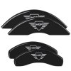 MGP 4 Caliper Covers Engraved Front & Rear MGP Black Finish Silver Char 2018 Mercedes-Benz GLE550 thumbnail 7