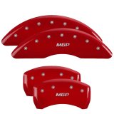 MGP 4 Caliper Covers Engraved Front & Rear MGP Red Finish Silver Char 2016 Mercedes-Benz GLE550E thumbnail 3