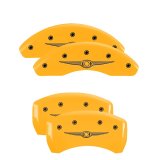 MGP 4 Caliper Covers Engraved Front & Rear MGP Yellow Finish Black Char 2007 Chrysler Crossfire thumbnail 5