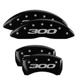 MGP 4 Caliper Covers Engraved Front & Rear 300/2017 Black Finish Silver Char 2014 Chrysler 300 thumbnail 2