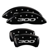 MGP 4 Caliper Covers Engraved Front & Rear 300/2017 Black Finish Silver Char 2014 Chrysler 300 thumbnail 3