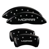 MGP 4 Caliper Covers Engraved Front & Rear Mopar Black Finish Silver Char 2017 Chrysler Pacifica thumbnail 3