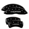 MGP 4 Caliper Covers Engraved Front & Rear Mopar Black Finish Silver Char 2017 Chrysler Pacifica thumbnail 4