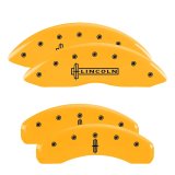 MGP 4 Caliper Covers Engraved Front & Rear MGP Yellow Finish Black Char 2017 Cadillac CT6 thumbnail 8