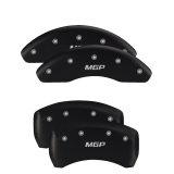 MGP 4 Caliper Covers Engraved Front & Rear Lincoln Red Finish Silver Char 2017 Lincoln Continental thumbnail 6