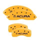 MGP 4 Caliper Covers Engraved Front & Rear MGP Yellow Finish Black Char 2006 Lexus IS250 thumbnail 8