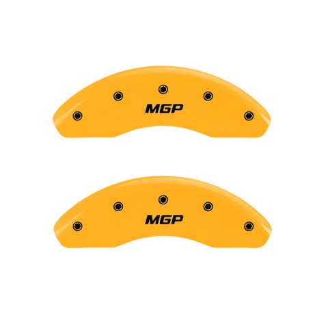 MGP 4 Caliper Covers Engraved Front & Rear MGP Yellow Finish Black Char 1998 Lexus SC300 thumbnail 4