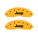 MGP 4 Caliper Covers Engraved Front & Rear Jeep Yellow Finish Black Char 2006 Jeep Wrangler thumbnail 7