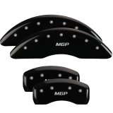 MGP 4 Caliper Covers Engraved Front & Rear MGP Black Finish Silver Char 2018 Genesis G80 thumbnail 1
