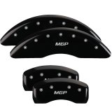 MGP 4 Caliper Covers Engraved Front & Rear MGP Black Finish Silver Char 2018 Genesis G80 thumbnail 5