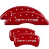 MGP 4 Caliper Covers Engraved 15-21 Ford Mustang GT/CS Front & Rear MGP Red finish silver ch thumbnail 4