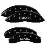 MGP 4 Caliper Covers Engraved F&R 21-22 GMC Yukon/XL - GMC Black w/ Silver Characters thumbnail 2