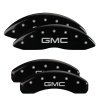 MGP 4 Caliper Covers Engraved F&R 21-22 GMC Yukon/XL - GMC Black w/ Silver Characters thumbnail 3