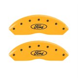 MGP 4 Caliper Covers Engraved F&R MGP Yellow finish black Letter thumbnail 1