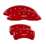 MGP 4 Caliper Covers Engraved Front & Rear 18-19 Buick Regal Sportback Red Finish Silver Characters thumbnail 4