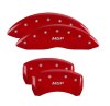 MGP 4 Caliper Covers Engraved Front & Rear 18-19 Buick Regal Sportback Red Finish Silver Characters thumbnail 6