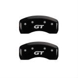 MGP 4 Caliper Covers Engraved Front Mustang Engraved Rear SN95/GT Black finish silver ch thumbnail 1
