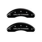 MGP 4 Caliper Covers Engraved Front Mustang Engraved Rear SN95/GT Black finish silver ch thumbnail 2