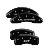 MGP 4 Caliper Covers Engraved Front Mustang Engraved Rear SN95/GT Black finish silver ch thumbnail 3