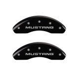 MGP 4 Caliper Covers Engraved Front Mustang Engraved Rear SN95/GT Black finish silver ch thumbnail 4