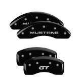 MGP 4 Caliper Covers Engraved Front Mustang Engraved Rear SN95/GT Black finish silver ch thumbnail 7
