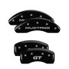 MGP 4 Caliper Covers Engraved Front Mustang Engraved Rear SN95/GT Black finish silver ch thumbnail 8