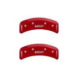 MGP 4 Caliper Covers Engraved Front & Rear MGP Red finish silver ch thumbnail 8