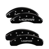 MGP 4 Caliper Covers Engraved Front & Rear MOPAR Black finish silver ch thumbnail 5