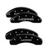 MGP 4 Caliper Covers Engraved Front & Rear MOPAR Black finish silver ch thumbnail 8